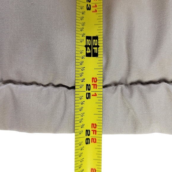 London Fog Jacket Men Size 40 R Beige Quilted Lining Pockets Zip Front Vintage - Picture 5 of 8